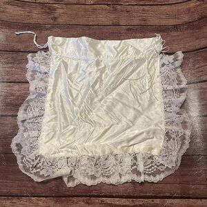 Vintage White Satin Money Bridal Bag Wedding
